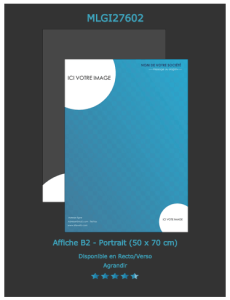Ce modèle d'affiche est visible sur notre site. D'autres modèles sont aussi disponibles. Ne les ratez pas.