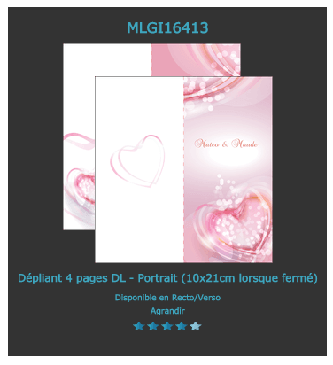 prospectus publicitaire Saint valentin