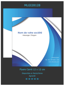 Un des modèles de prospectus que vous pouvez retrouver sur notre site en ligne directement. N'oubliez pas de nous envoyer une demande de devis d'impression.
